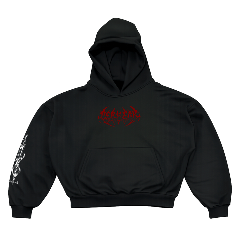 Hoodie Berserk Oversize | Logo + Arte Guts Espalda Completa